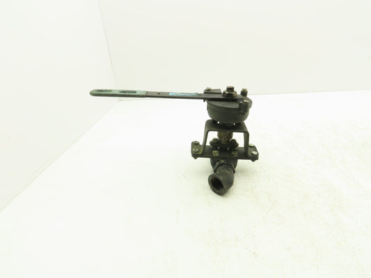 Jamesbury TORQ-HANDLE 1" Ball Valve M-F with Spring Return-to-Closed Handle