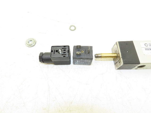 Concordia Fluidtecknik 552/6/AG14N/SS Solenoid Valve 24VDC 5 Way 2 Pos 1/4"NPT