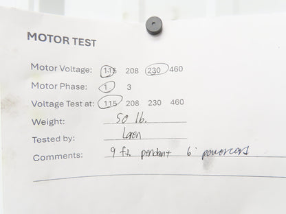 HPI 050 Hydroperfect Hydraulic Power Unit Pump 3L Tank 2.2LPM 115/230V Motor