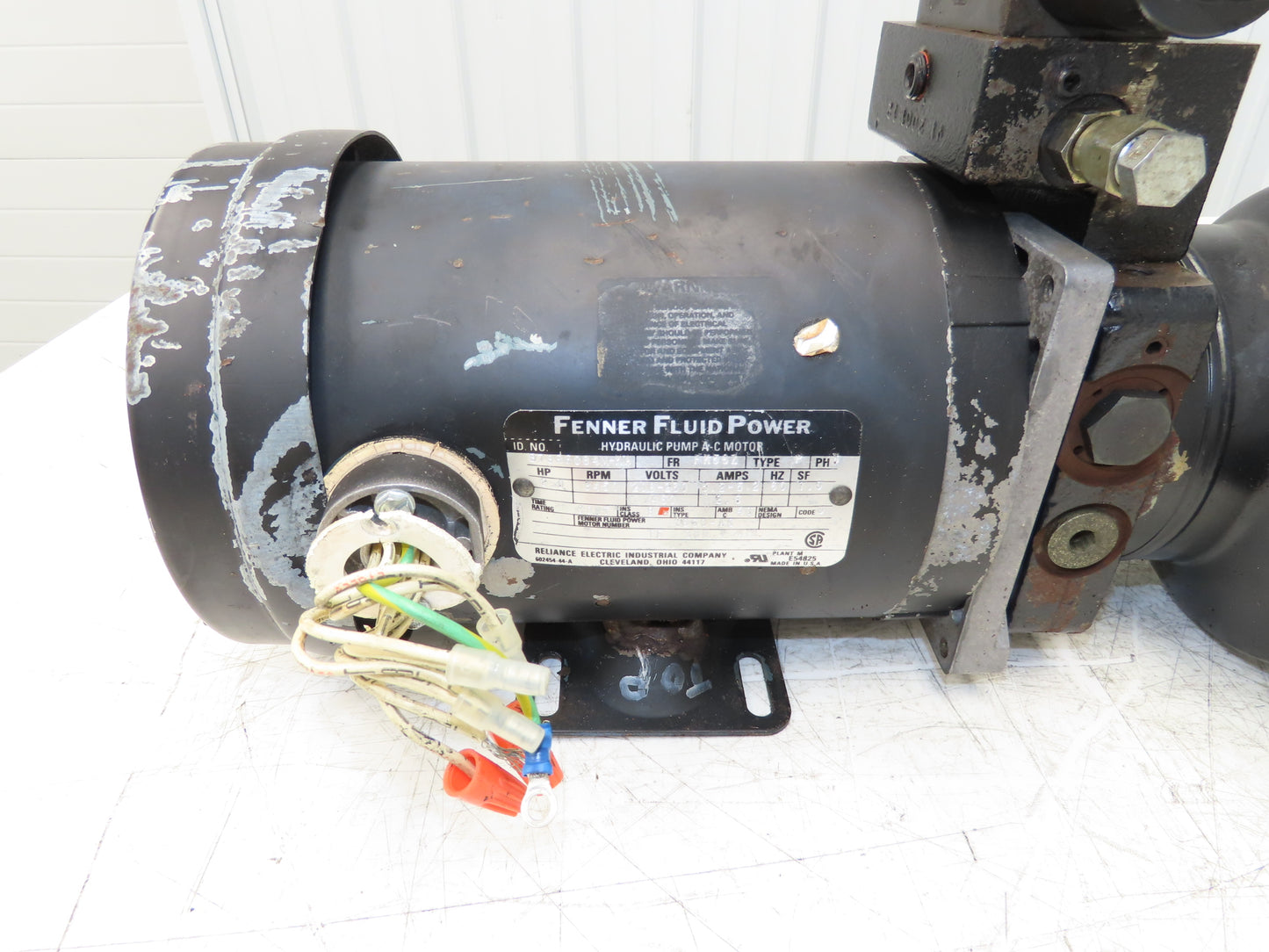 Fenner Hydraulic Power Unit Pump 1 Gallon 2Hp 230/460V 3Ph Motor Solenoid Valve