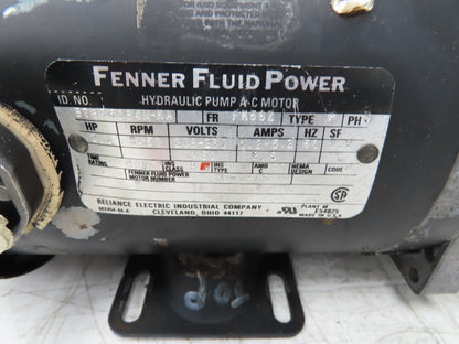 Fenner Hydraulic Power Unit Pump 1 Gallon 2Hp 230/460V 3Ph Motor Solenoid Valve