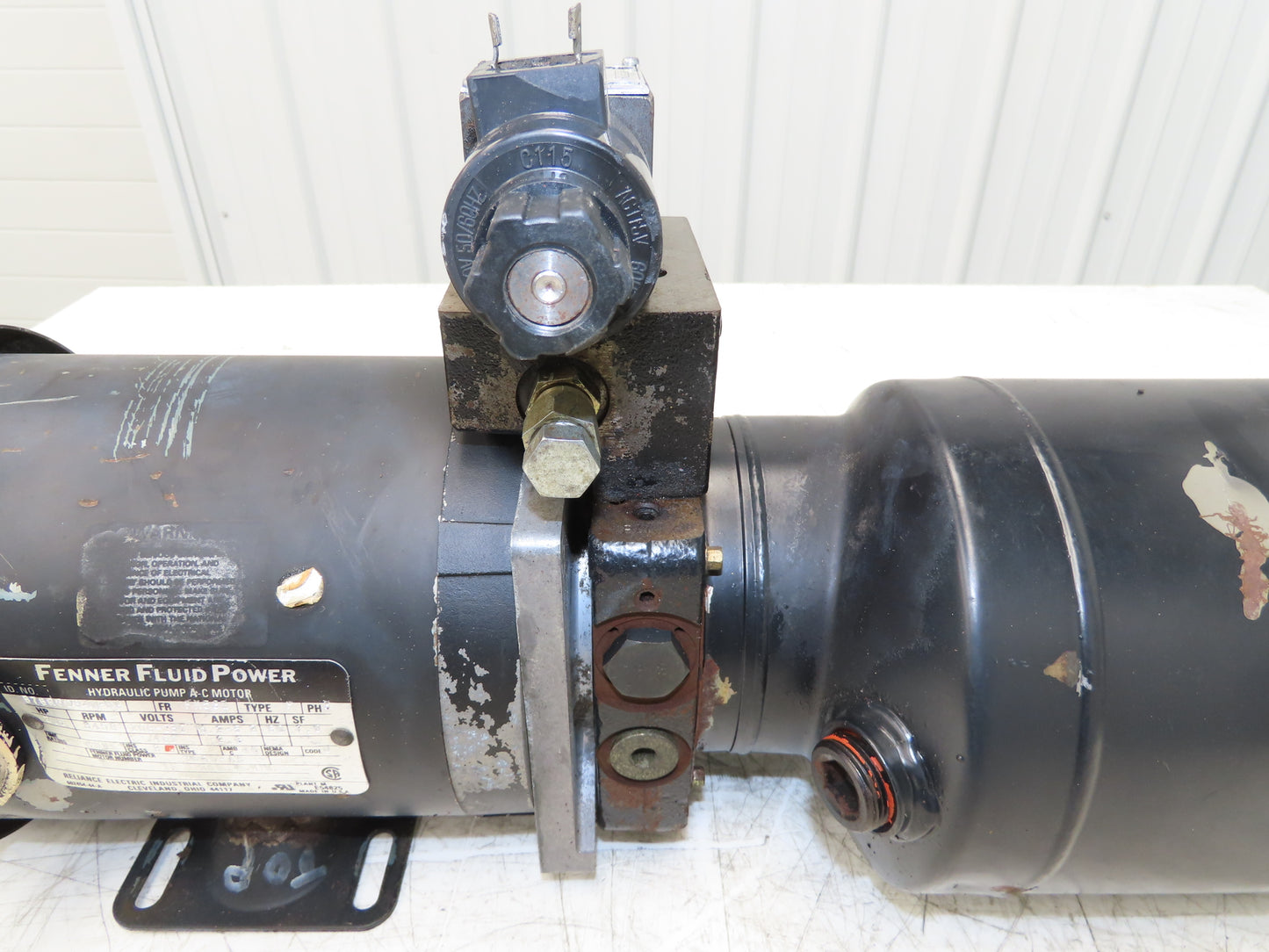 Fenner Hydraulic Power Unit Pump 1 Gallon 2Hp 230/460V 3Ph Motor Solenoid Valve