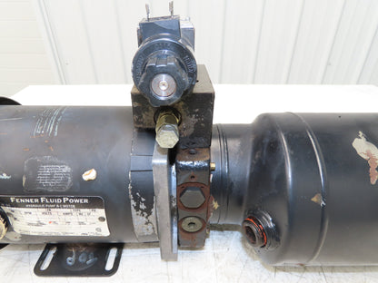 Fenner Hydraulic Power Unit Pump 1 Gallon 2Hp 230/460V 3Ph Motor Solenoid Valve