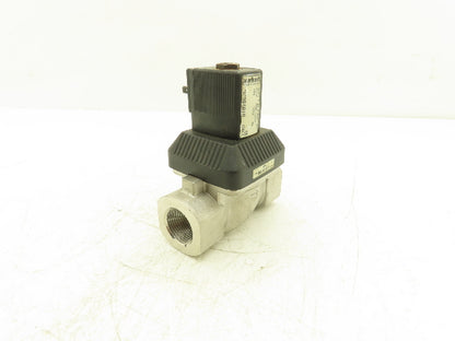 Burkert 92904010 Diaphragm Solenoid Valve 2/2 way 10 Bar 3/4" NPT 48V