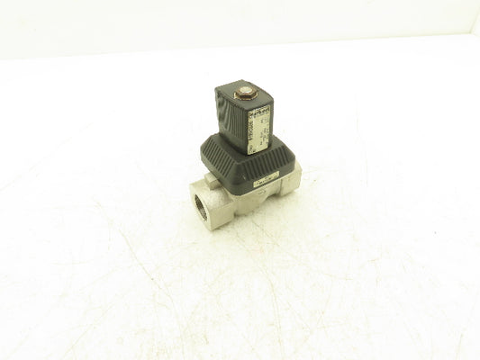Burkert 92904010 Diaphragm Solenoid Valve 2/2 way 10 Bar 3/4" NPT 48V