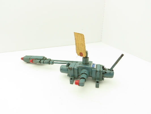 Langen VH1R12 Manual Hydraulic Directional Valve 3-Pos Lever Forward/Reverse