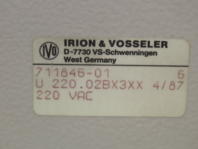 Irion & Vosseler U 220.02BX3XX 4-Digit Counter Control Panel