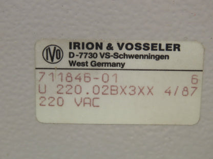 Irion & Vosseler U 220.02BX3XX 4-Digit Counter Control Panel