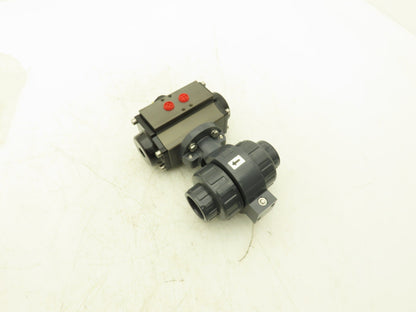 Tri-Matic AG 1701915 Double Acting Pneumatic Actuator With 1" PVC Glue in Valve