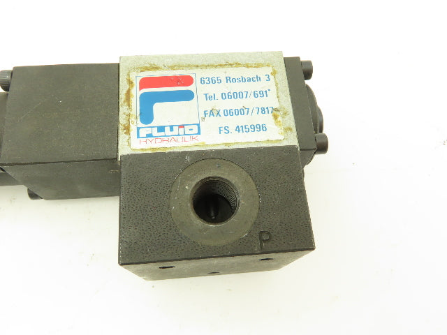 Wandfluh BDRV Dn4/40/0.3 Manual Hydraulic Pressure Relief Valve NG4 315bar