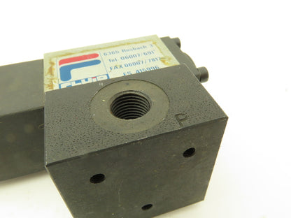 Wandfluh BDRV Dn4/40/0.3 Manual Hydraulic Pressure Relief Valve NG4 315bar