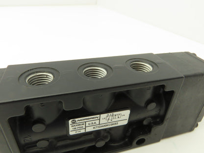 Norgren K71DA00KC0KB3 Pneumatic Manual Spool Valve 5-Way 2-Position 1/4"npt