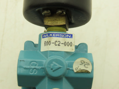 Wilkerson R00-C2-000 Pneumatic Air Regulator Valve With 0-6 Bar Guage 1/8" NPT