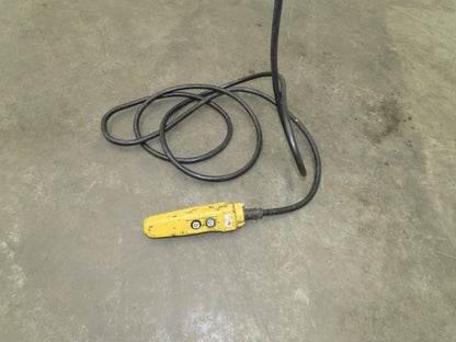CM Lodestar RR 2 Ton Electric Chain Hoist 16 FPM 19' Lift 230/460 3PH 18'Control