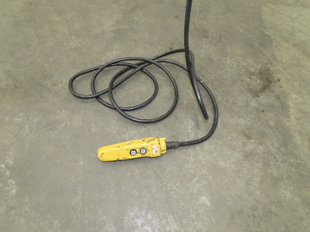 CM Lodestar RR 2 Ton Electric Chain Hoist 16 FPM 19' Lift 230/460 3PH 18'Control