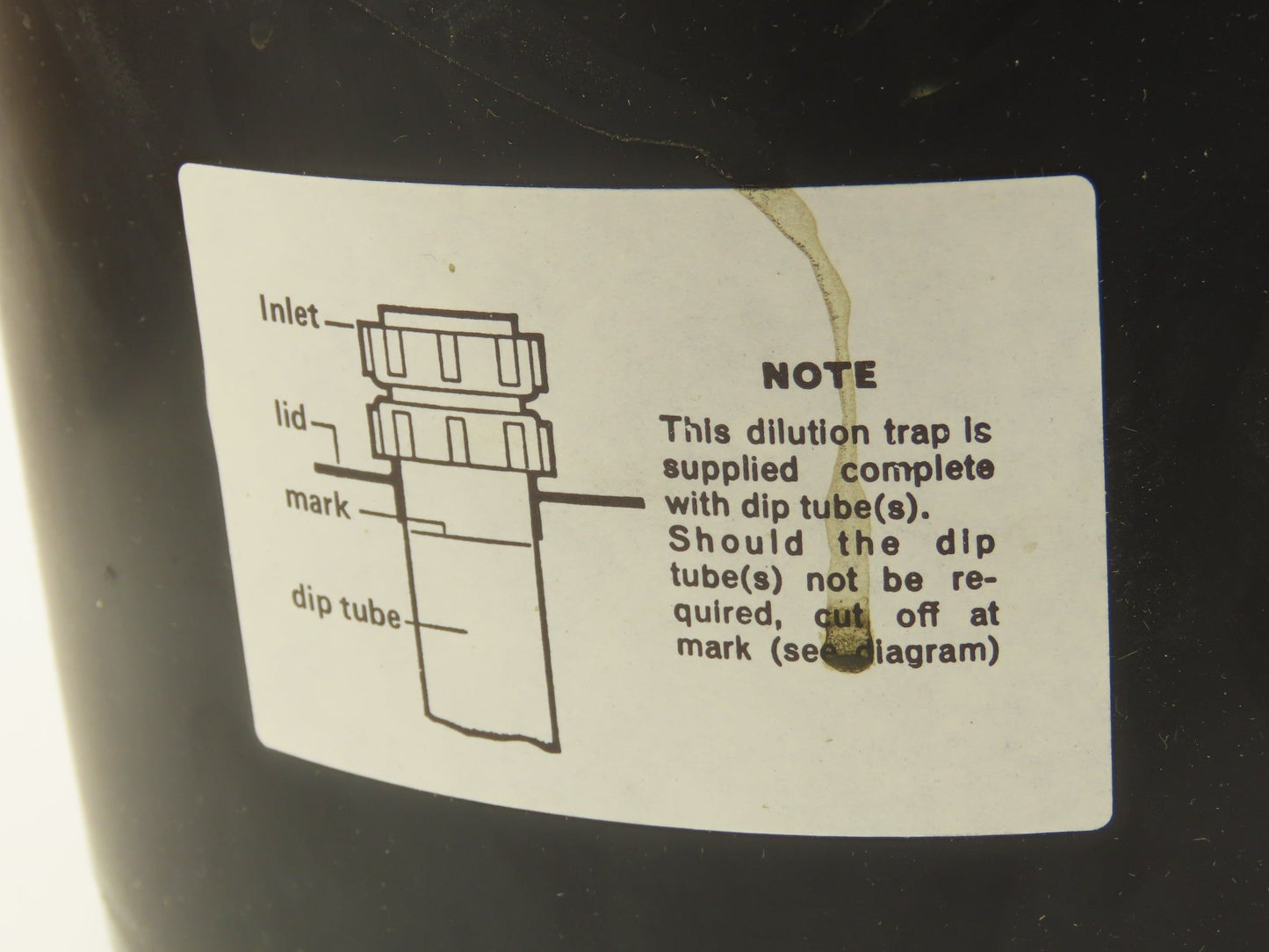 Durapipe W601 Poly Dilution Trap With Two 1.5" Inlets & One 2" Outlet