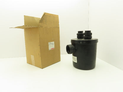 Durapipe W601 Poly Dilution Trap With Two 1.5" Inlets & One 2" Outlet