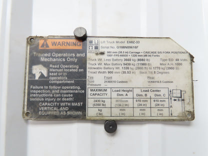 Hyster E60Z Forklift Dual-Wheel Drive Axle Assembly 6-Lug