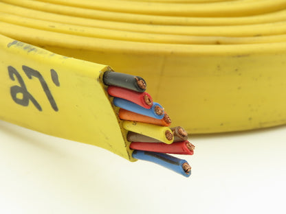Festoon Cable Outdoor E-24573 Multi-Conductor Flat Cable 8 Wire 14AWG 600V 27'