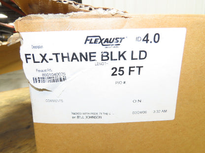 Flexaust 8501040025 Flx-Thane Urethane Hose 4" ID 25' Total Length Ducting Hose