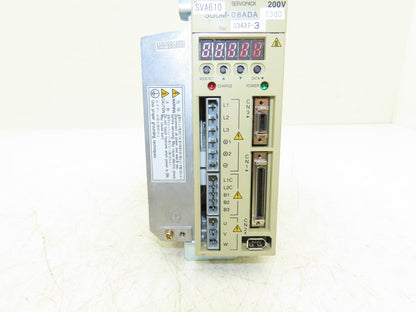 Yaskawa SGDM-08ADAY360 ServoPack Servo Drive 1Ph 230V In 0.2kW 230V 2.1A 3Ph Out