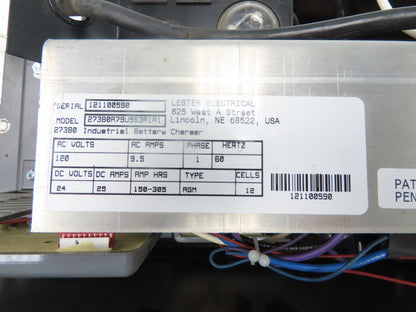 Lester 27380 24VDC Battery Charger AGM 150-305AH Walkie Pallet Stacker Forklift