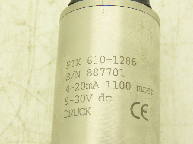 Druck PTX 610-1286 Pressure Transmitter 4-20mA 9-30VDC