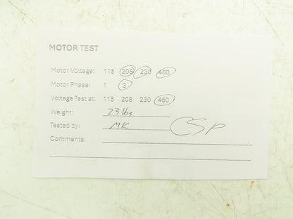 Baldor Reliance M3542 AC Motor 3/4Hp 1725 RPM 208-230/460V 3PH 56 Frame TEFC