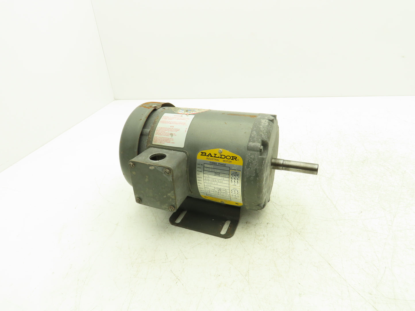Baldor Reliance M3542 AC Motor 3/4Hp 1725 RPM 208-230/460V 3PH 56 Frame TEFC