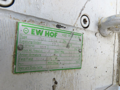 EW HOF GVFR DC Electric Motor 17.1kw 400V 2400RPM 42MM Shaft