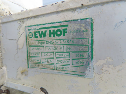 EW HOF GVFR DC Electric Motor 17.1kw 400V 2400RPM 42MM Shaft