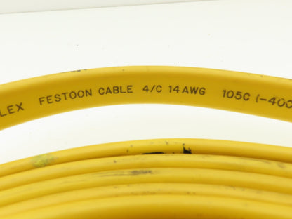 Festoon Cable Outdoor E60362H Multi-Conductor Flat Cable 4 Wire 14AWG 600V 39'
