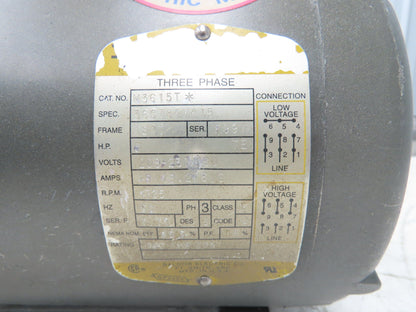 Baldor M3615T AC Motor 5Hp 1725rpm 208-230/460v 3ph 184T TE