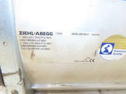 Ziehl-Abegg QR08A-2EM.38.CF Blower Fan Radiator 230V 1Ph 2250rpm THCL130