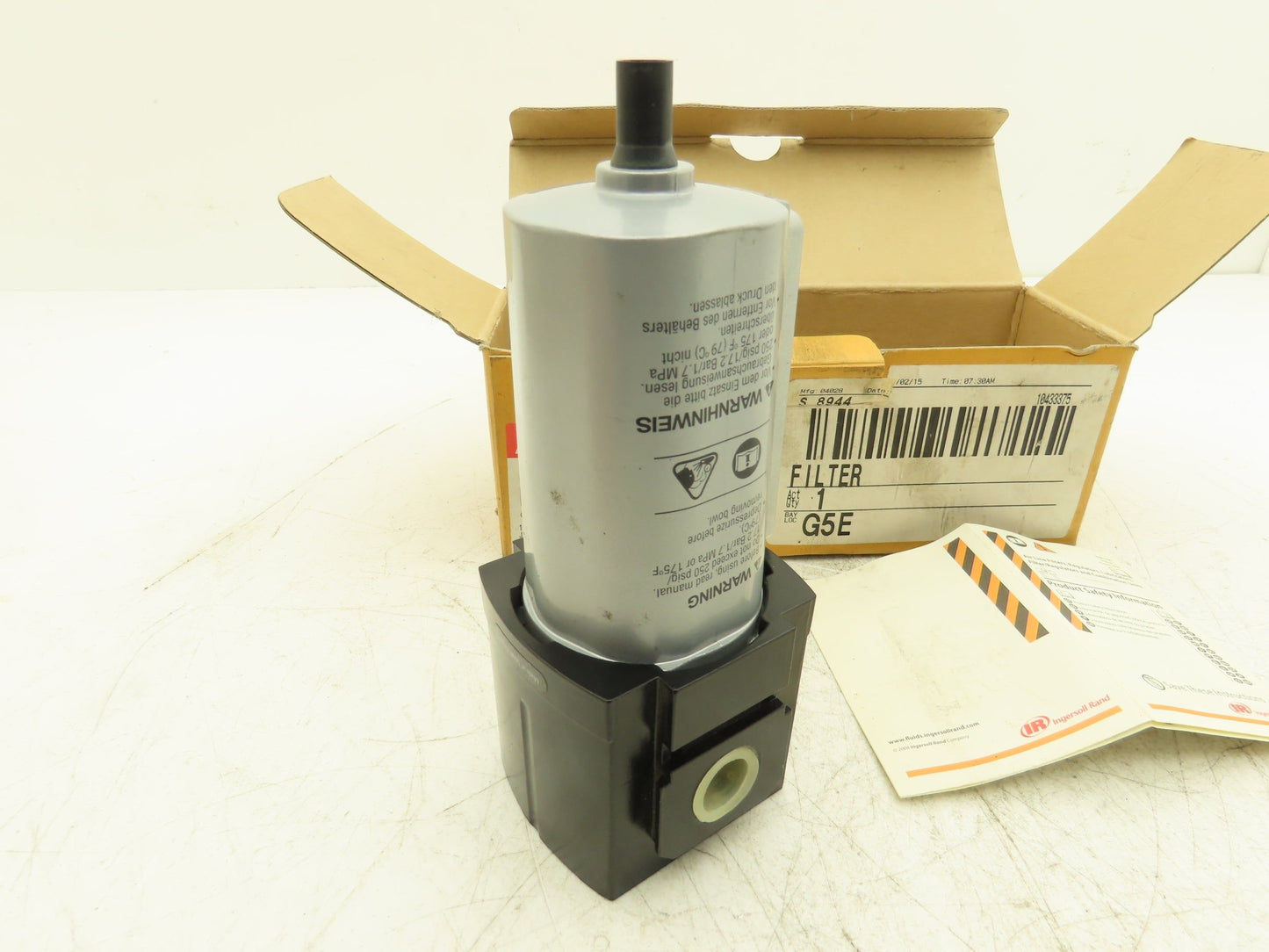 ARO F35341-410 Compressed Air Filter 1/2" NPT 250psig 175°F