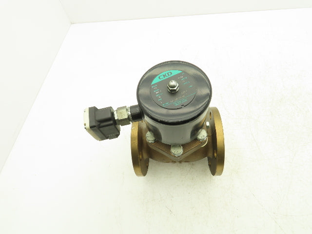 CKD PVS-50A-210-4M Globe Valve Pilot Operated 50mm ANSI Flange 100v 50/60hz