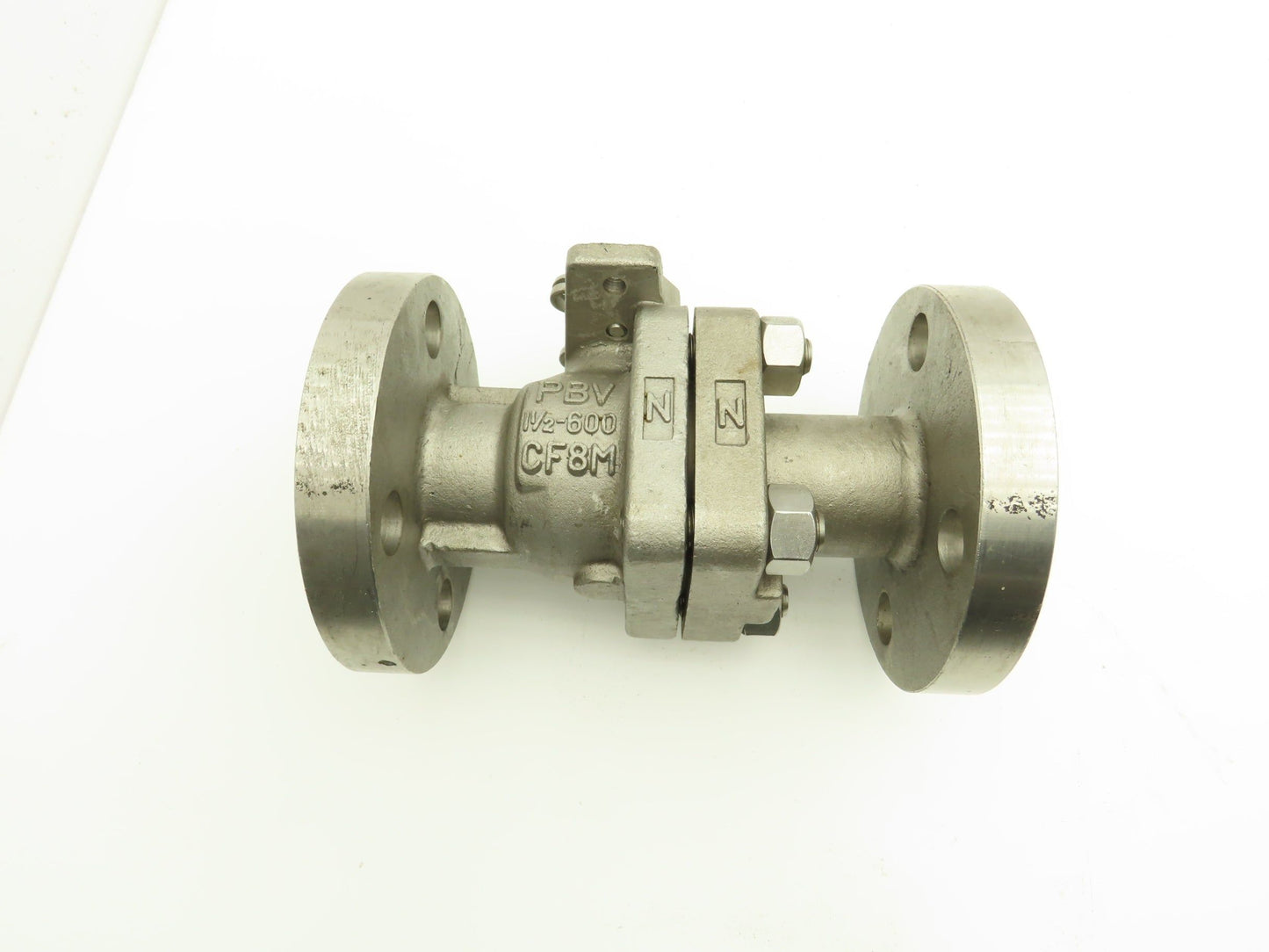 PVB, USA 1.5" Full Port 2 PC Ball Valve Class 600 316SS ANSI Flange
