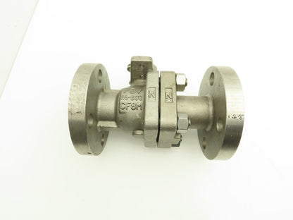 PVB, USA 1.5" Full Port 2 PC Ball Valve Class 600 316SS ANSI Flange