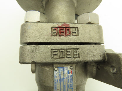 PVB, USA 1.5" Full Port 2 PC Ball Valve Class 600 316SS ANSI Flange