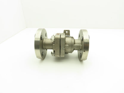 PVB, USA 1.5" Full Port 2 PC Ball Valve Class 600 316SS ANSI Flange