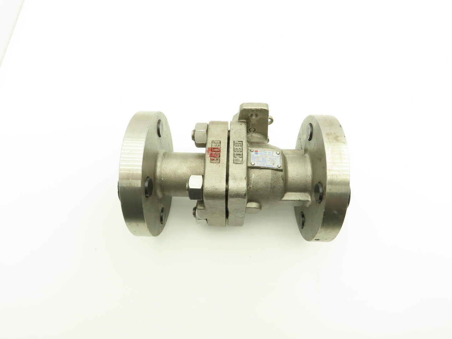 PVB, USA 1.5" Full Port 2 PC Ball Valve Class 600 316SS ANSI Flange