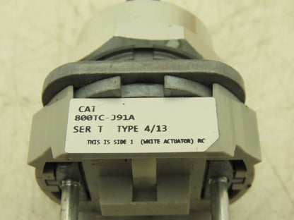 Allen Bradley 800TC-J91A Pushbutton Switch 3-Position Spring Return Both *READ*