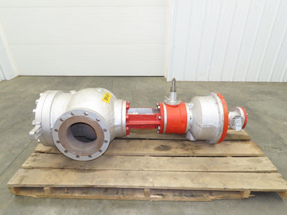A&M 4362-3 Meehanite Cast Iron Globe Valve 8" ANSI 300# Flange Actuator