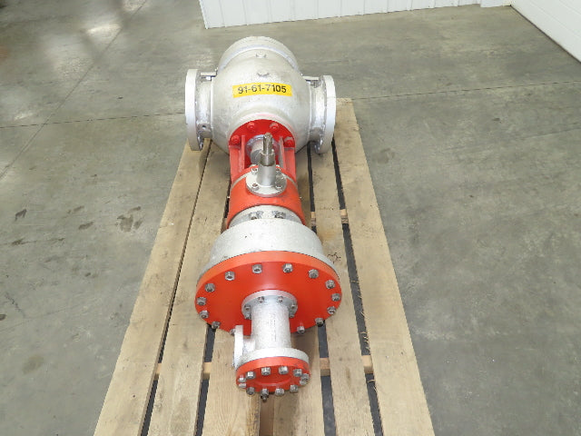 A&M 4362-3 Meehanite Cast Iron Globe Valve 8" ANSI 300# Flange Actuator