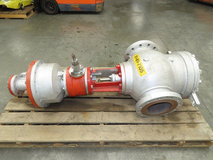 A&M 4362-3 Meehanite Cast Iron Globe Valve 8" ANSI 300# Flange Actuator