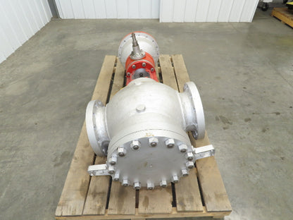 A&M 4362-3 Meehanite Cast Iron Globe Valve 8" ANSI 300# Flange Actuator