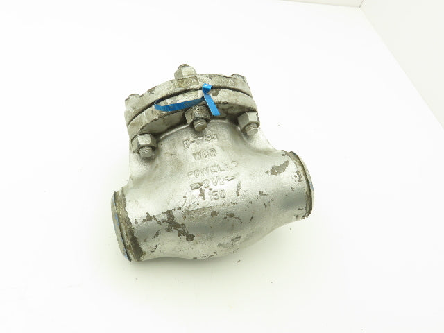 Powell 2-1/2 1561 N WE Swing Check Valve 2-1/2" Butt Weld Carbon Steel Class 150