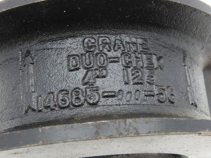 Crane 14685- -56 Crane Wafer Duo-Chek II Valve 4" 125 ANSI 200 PSI