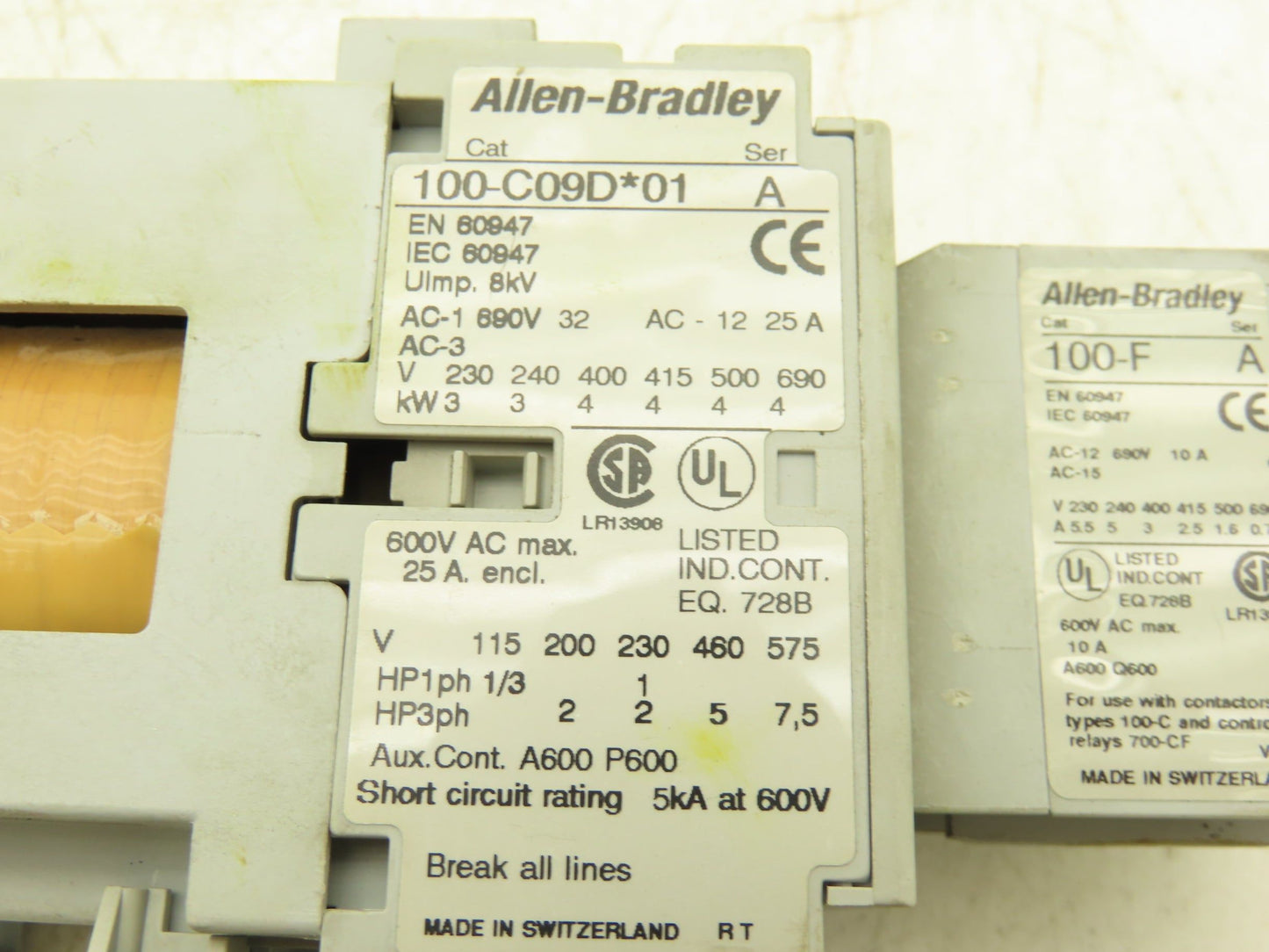 Allen Bradley 193-EA1FB Motor Starter Overload Relay 3.7-12A 120V Coil