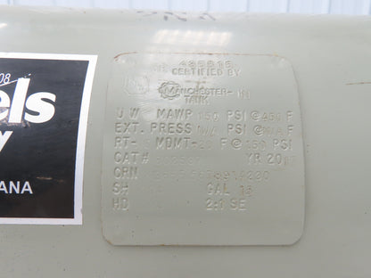 Pneumatic Vertical Receiver Air Compressor Tank 15 Gallon Gray